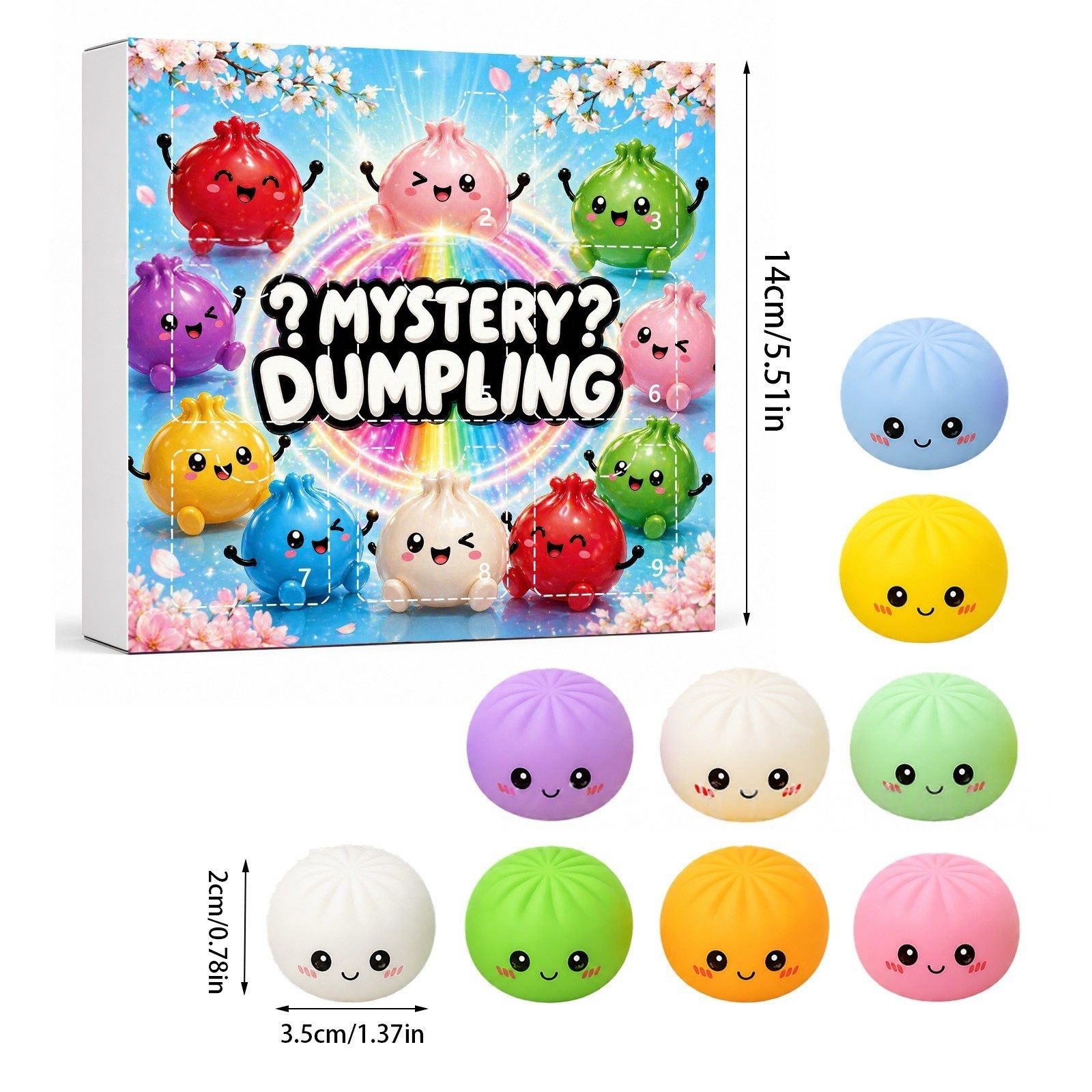 Kawaii Squishy Dumpling Advent - Advent Calendar Gift avaliação e preço