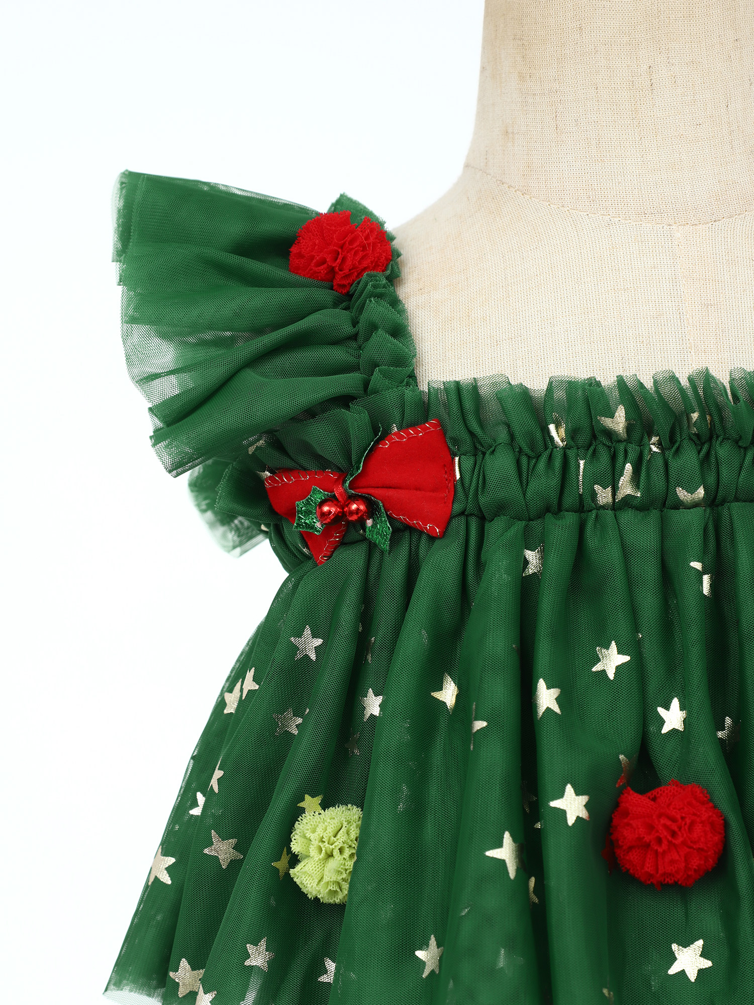 Toddler Girls Christmas Tree E - Elf Costume Christmas avaliação e preço