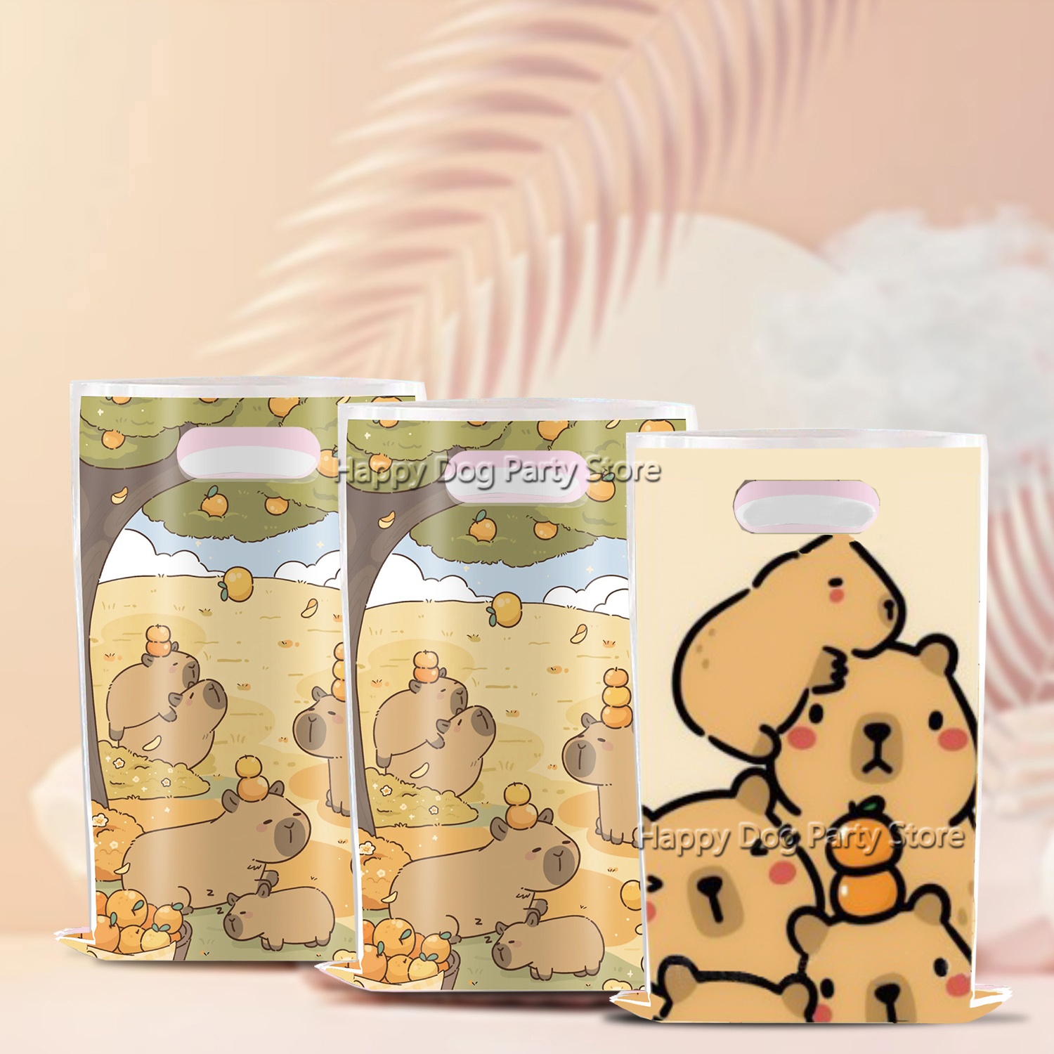 Cartoon Capybara Party Supplie - Gift Box Wrap Set avaliação e preço