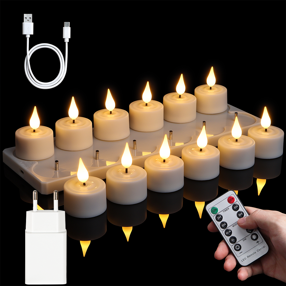 LED Candle Light Rechargeable  - Holiday Candle Set avaliação e preço