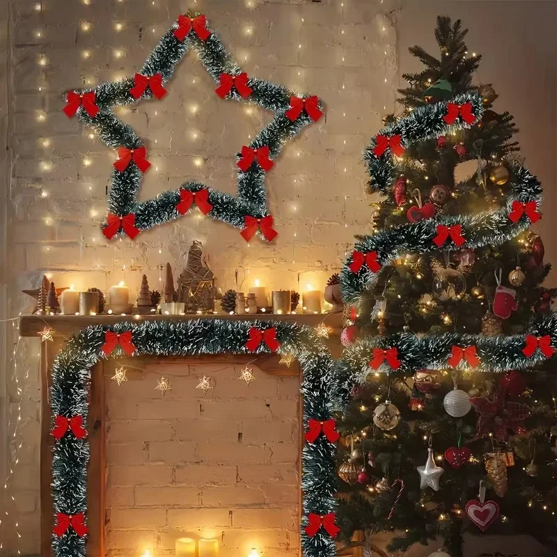 LED Christmas Tinsel Garland A - Tinsel Garland Decoration avaliação e preço