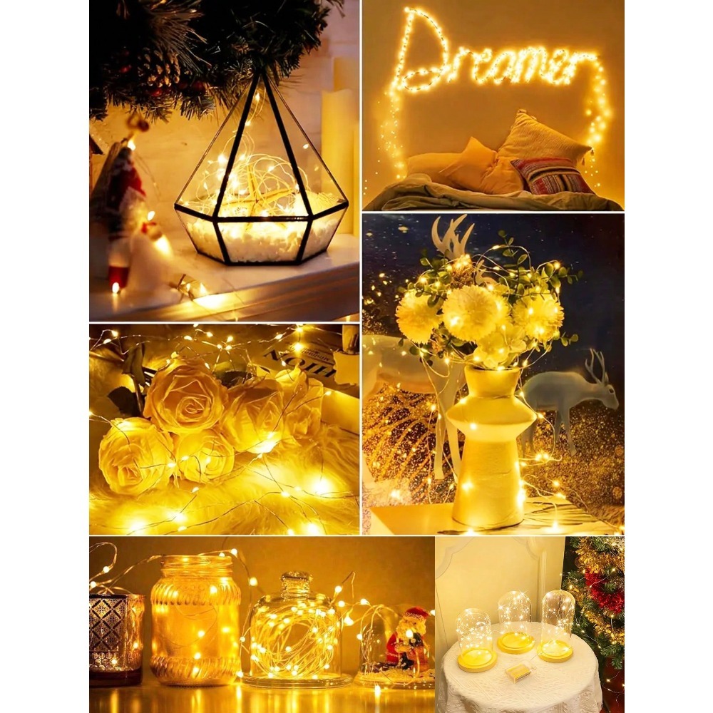 1pc Warm White LED Copper Wire - Led Fairy String Lights avaliação e preço