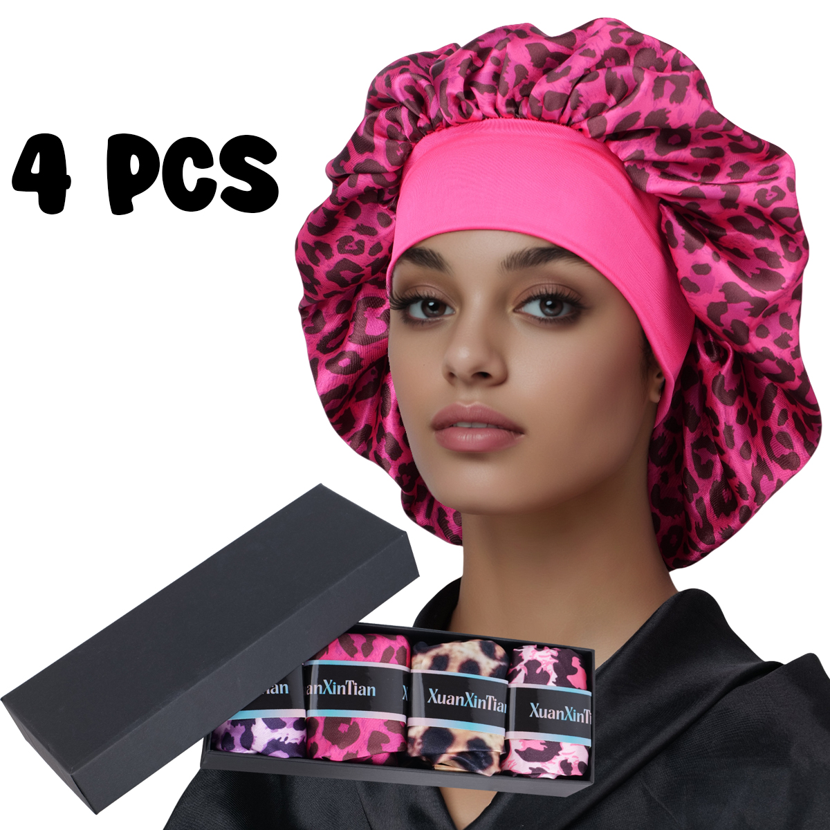 4PCS Mystery Hair Bonnet Gift  - Gift Box Wrap Set avaliação e preço