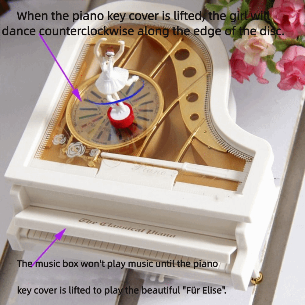 European-style Piano Model Mus - Snow Globe Musical avaliação e preço