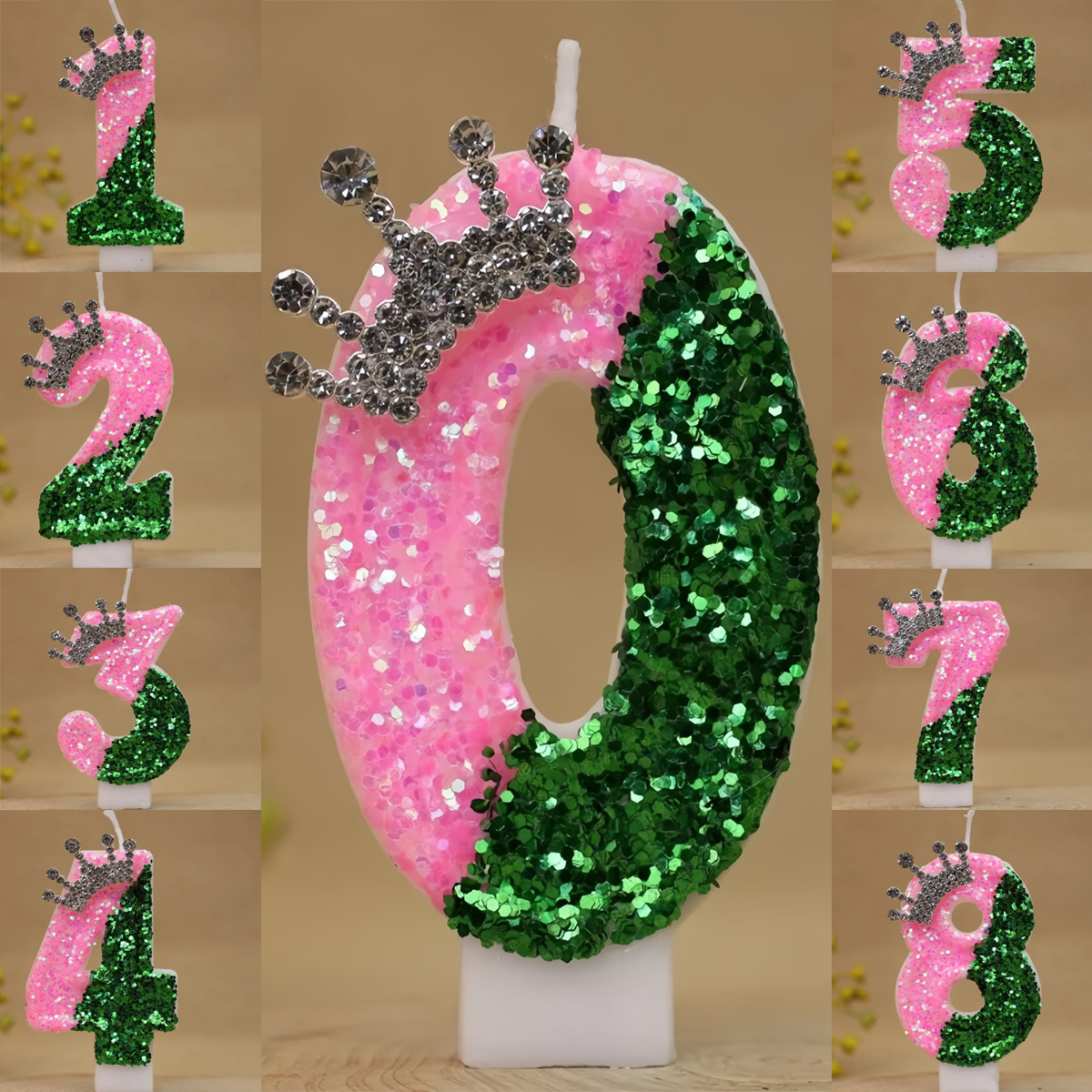 Sparkling Light Green Princess - Holiday Candle Set avaliação e preço