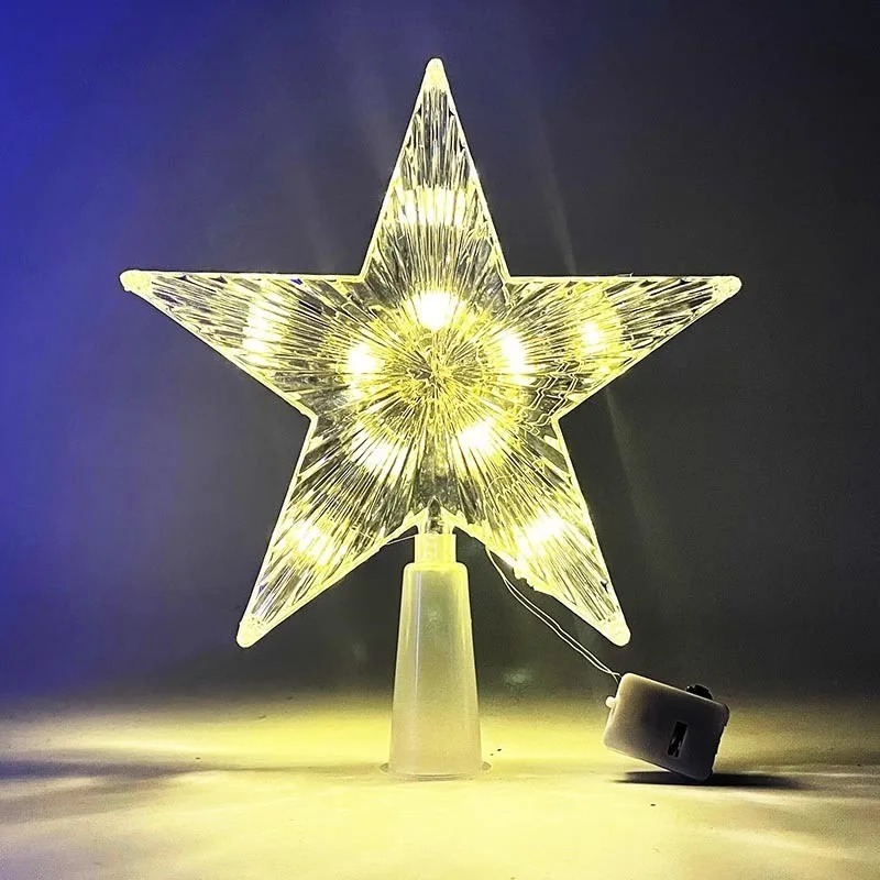 15cm Christmas Decoration Glow - Star Tree Topper avaliação e preço