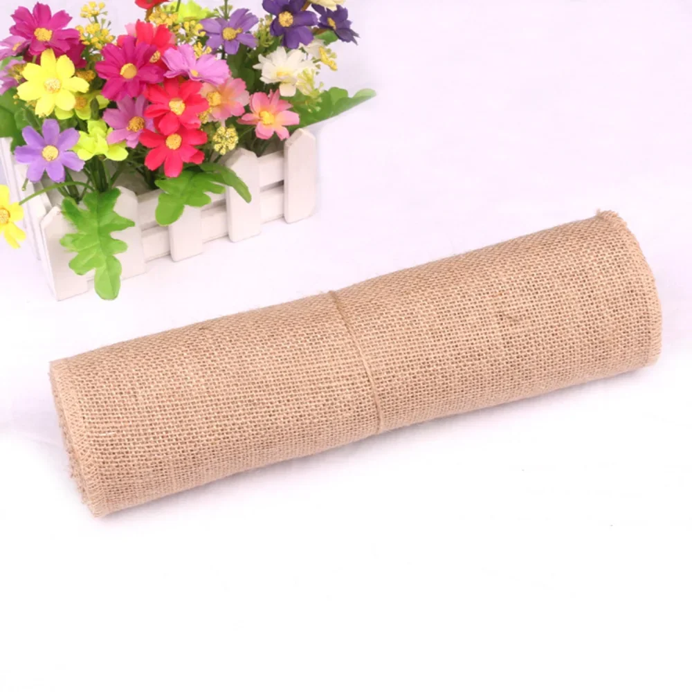 Natural Beige Burlap Roll 30cm - Christmas Table Runner avaliação e preço