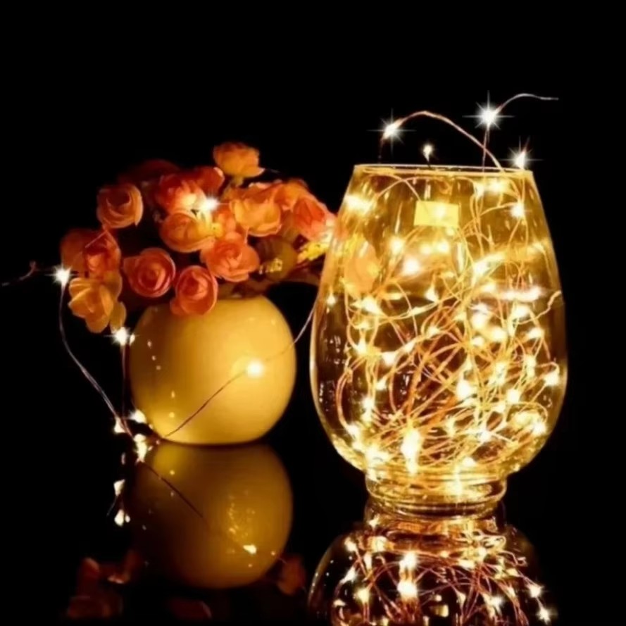 3PCS 5/10/20M Copper Wire LED  - Led Fairy String Lights avaliação e preço