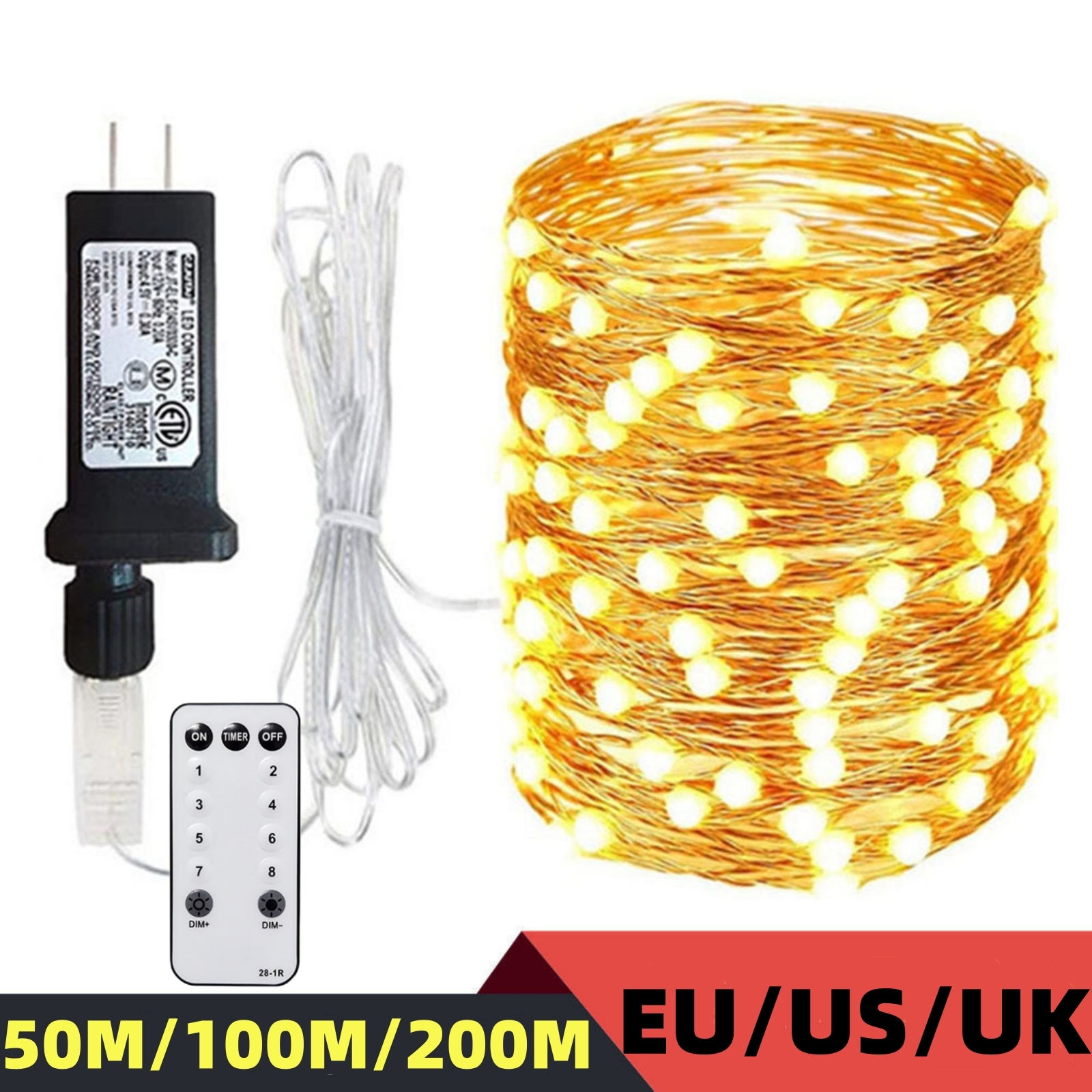50M 100M 200M Fairy Lights Sil - Led Fairy String Lights avaliação e preço