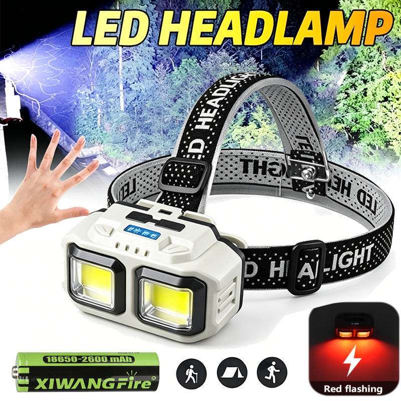 COB LED Headlamp Rechargeable  - Christmas Lights Outdoor avaliação e preço