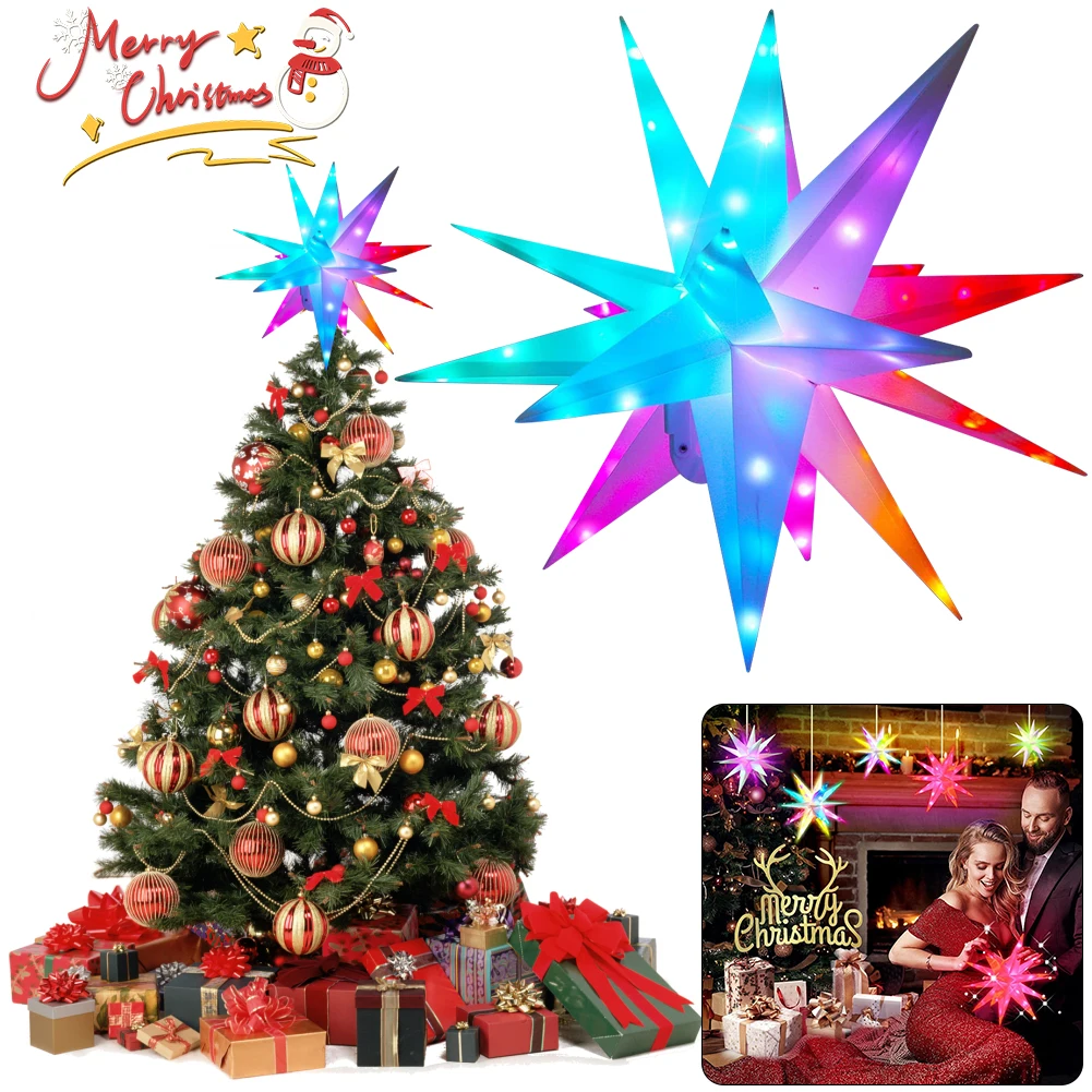 25/40/50/60CM Christmas Star L - Star Tree Topper avaliação e preço