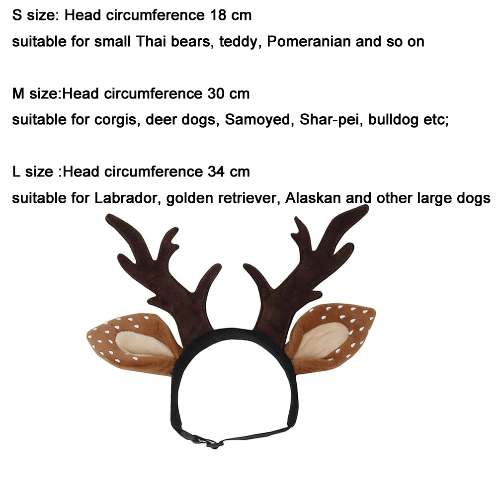 Dogs Headbands Deer Costume Ha - Reindeer Antlers Headband avaliação e preço