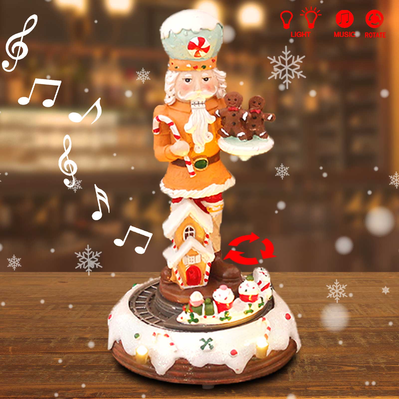 Christmas Gingerbread Nutcrack - Nutcracker Figurine avaliação e preço