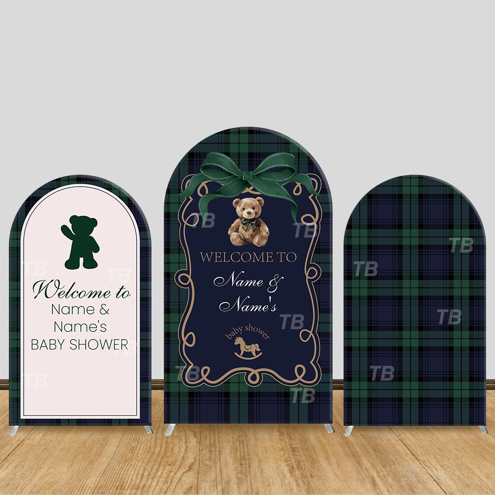 Teddy Bear Plaid Theme Arch Ba - Christmas Throw Blanket avaliação e preço