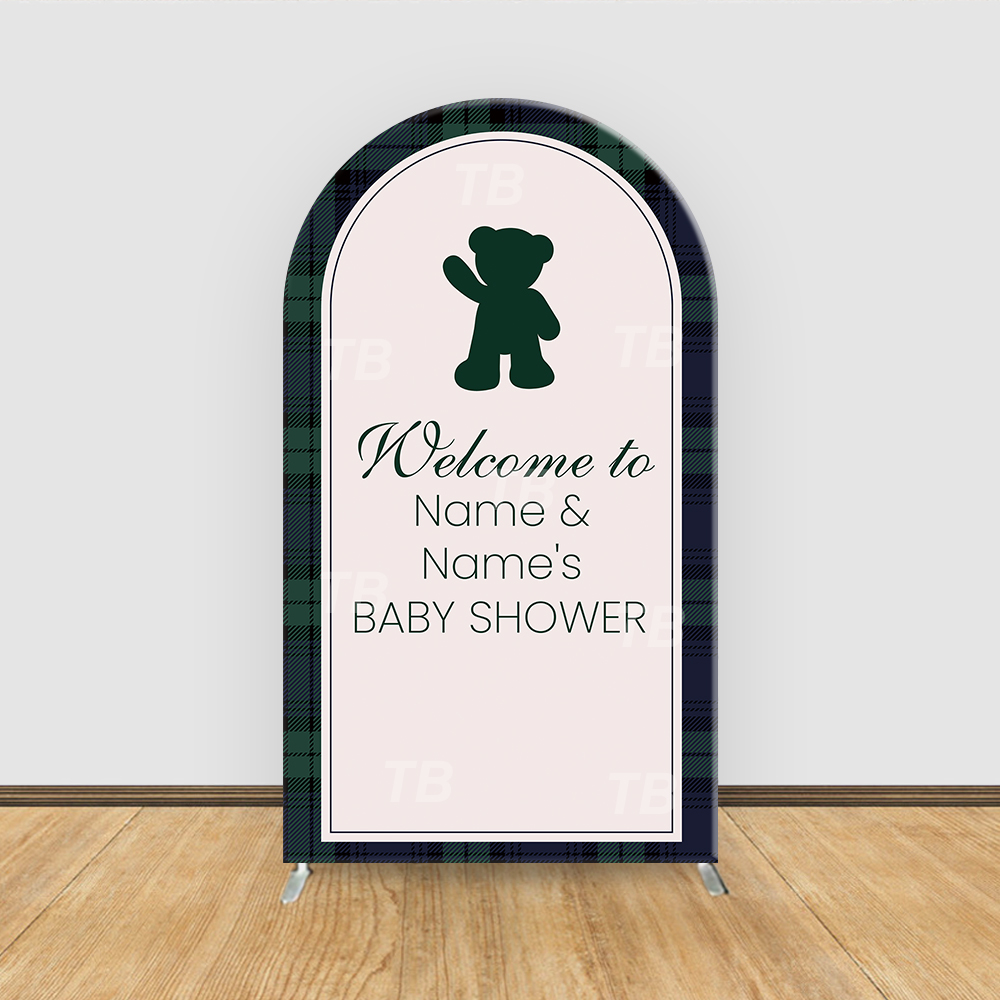 Teddy Bear Plaid Theme Arch Ba - Christmas Throw Blanket avaliação e preço