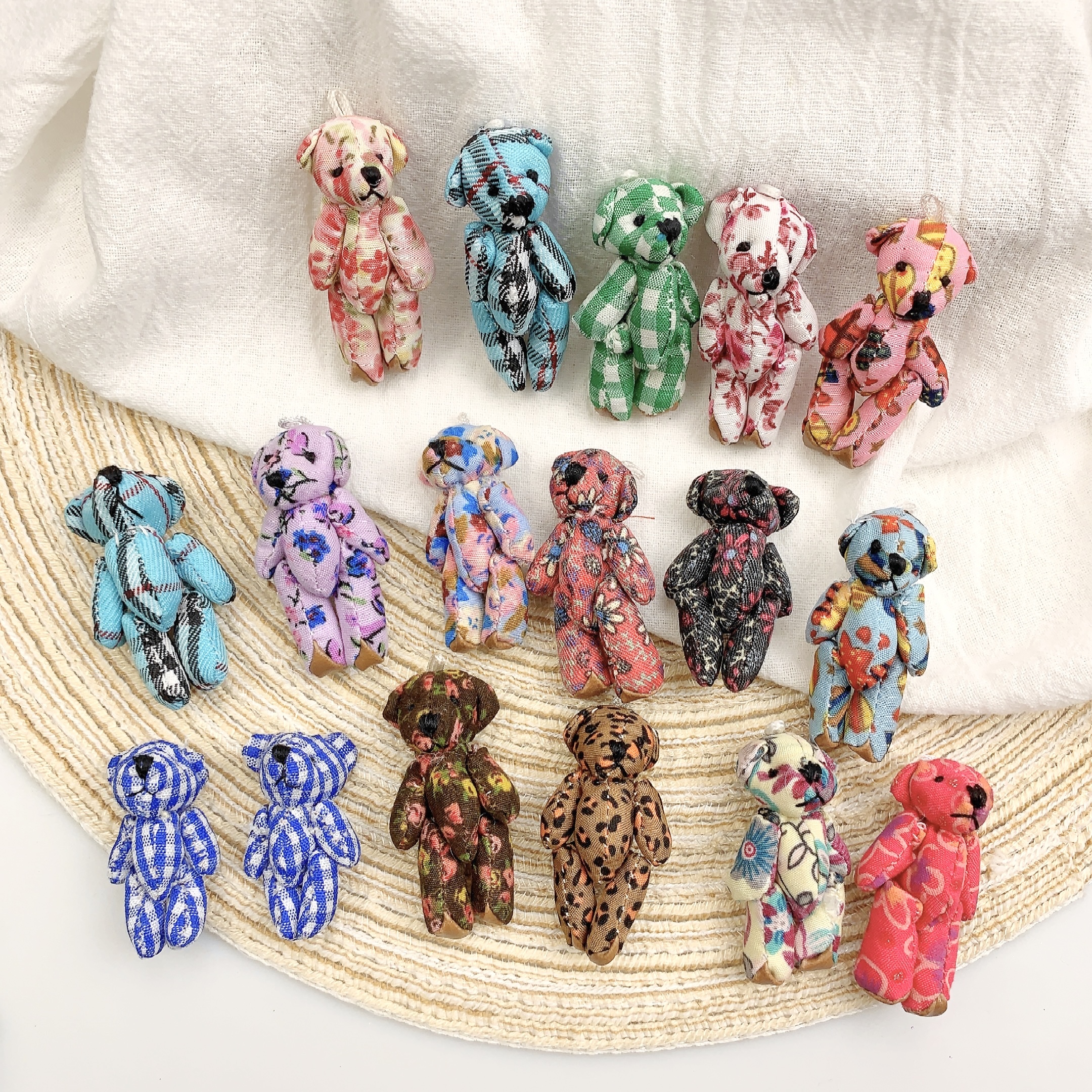 10pcs Mini Joint Bears Plush K - Christmas Throw Blanket avaliação e preço