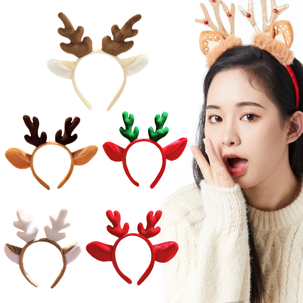 Christmas Headband Reindeer An - Reindeer Antlers Headband avaliação e preço